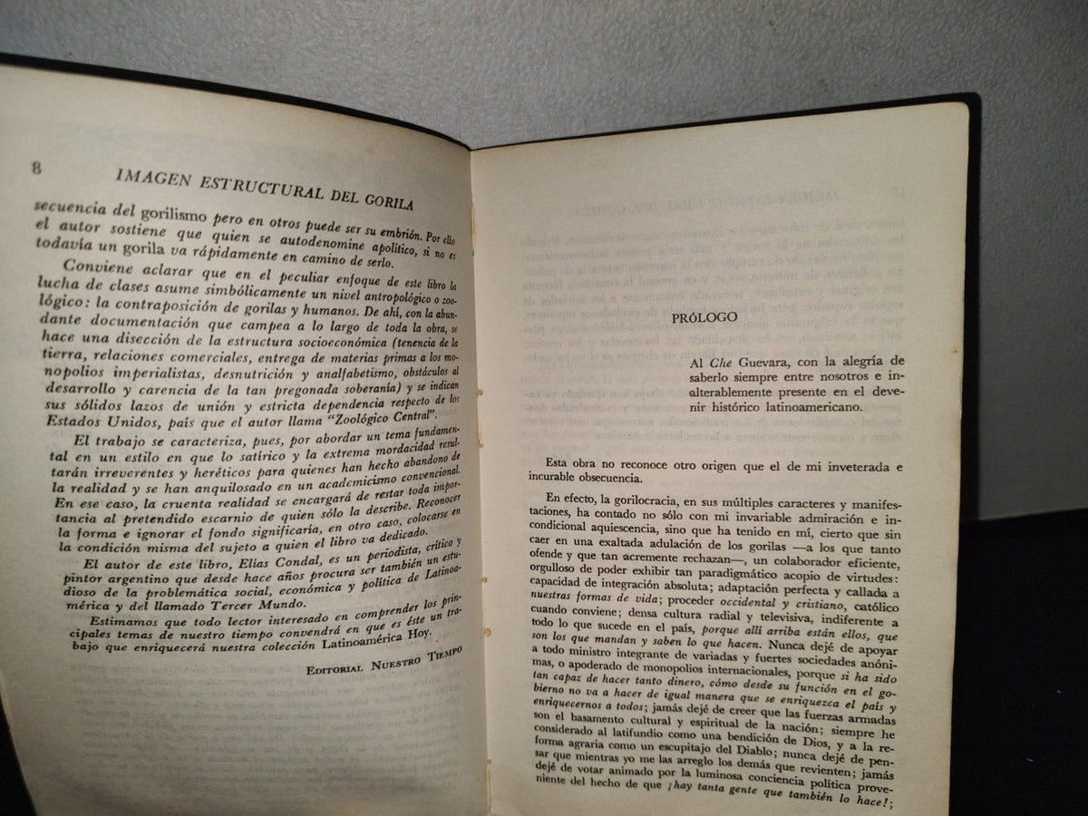 151- Imagen Estructural Del Gorila - Elías Condal - Editorial Nuestro Tiempo - 1A. Ed. 1966