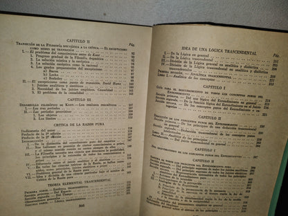 172- Crítica De La Razón Pura. Estética Trascendental Y Analítica Trascendental - Kant - 1970