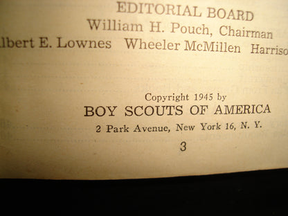 169- Antiguo Libro De Boy Scouts. Handbook For Boys. Boy Scouts Of America - 1945