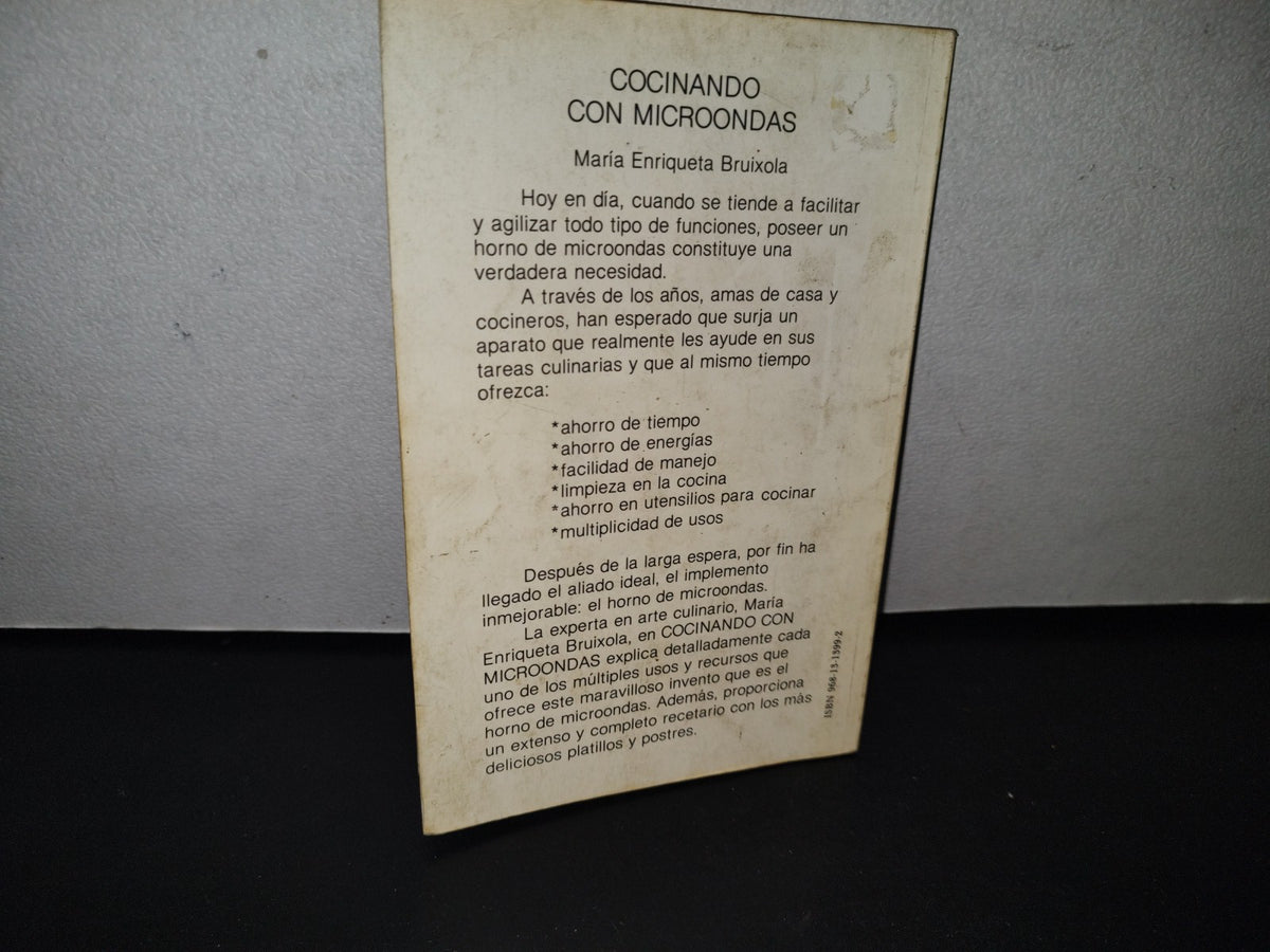 92- Cocinando Con Microondas - María Enriqueta Bruixola - 1988