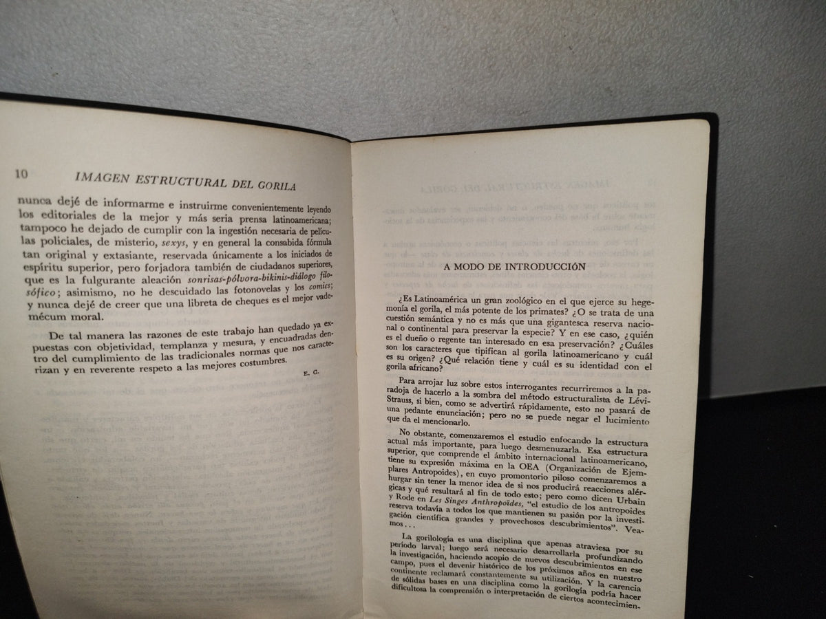 151- Imagen Estructural Del Gorila - Elías Condal - Editorial Nuestro Tiempo - 1A. Ed. 1966