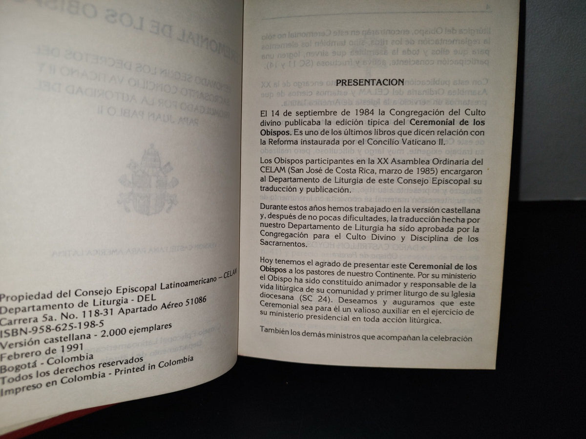 66- Ceremonial De Los Obispos - Consejo Episcopal Latinoamericano - 1991