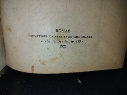 211- Latín. Brevis Conspectus Historiae Philosophiae - Paulo Geny. Romae 1921