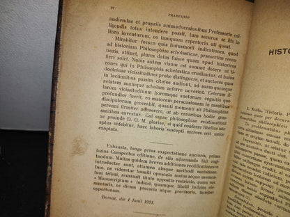 211- Latín. Brevis Conspectus Historiae Philosophiae - Paulo Geny. Romae 1921
