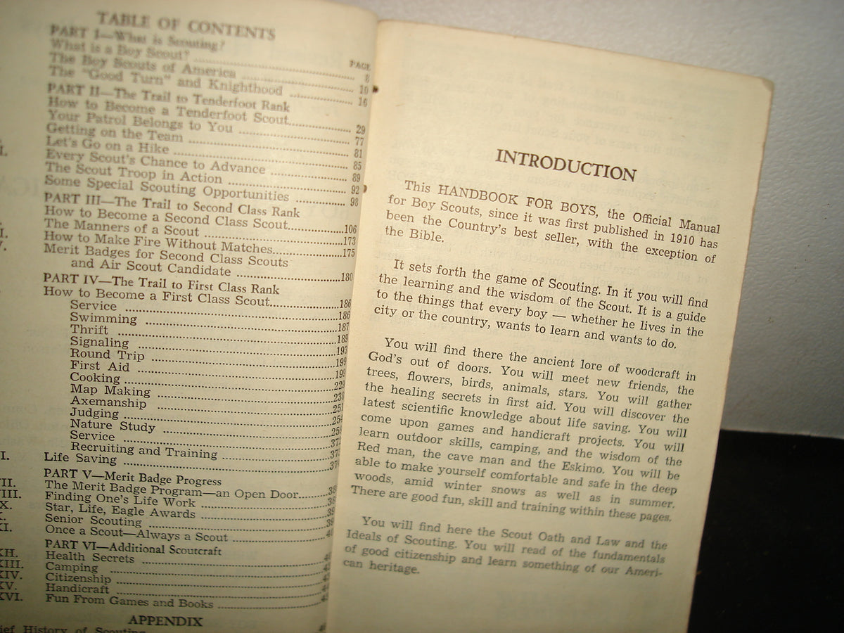 169- Antiguo Libro De Boy Scouts. Handbook For Boys. Boy Scouts Of America - 1945