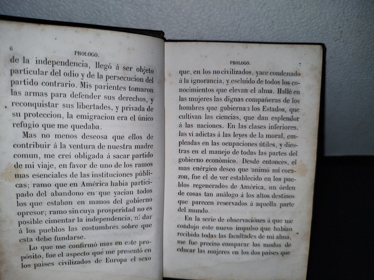 59- Cartas Sobre La Educación Del Bello Sexo - Por Una Señora Americana - Paris, Librería De A. Mezin, 1850'S
