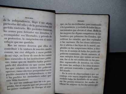 59- Cartas Sobre La Educación Del Bello Sexo - Por Una Señora Americana - Paris, Librería De A. Mezin, 1850'S