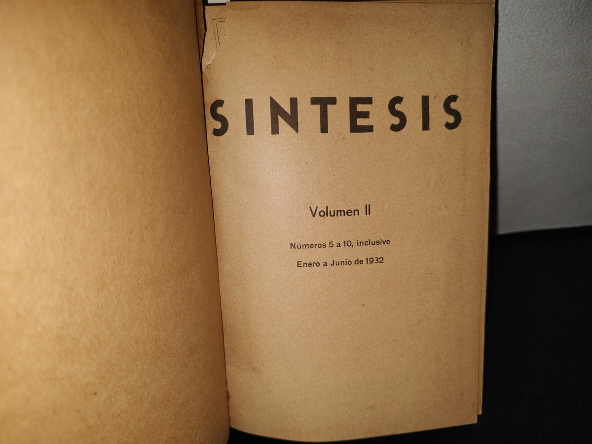 63- Síntesis. Los Mejores Artículos De La Prensa Mundial. Varios Números En 2 Volúmenes - 1931