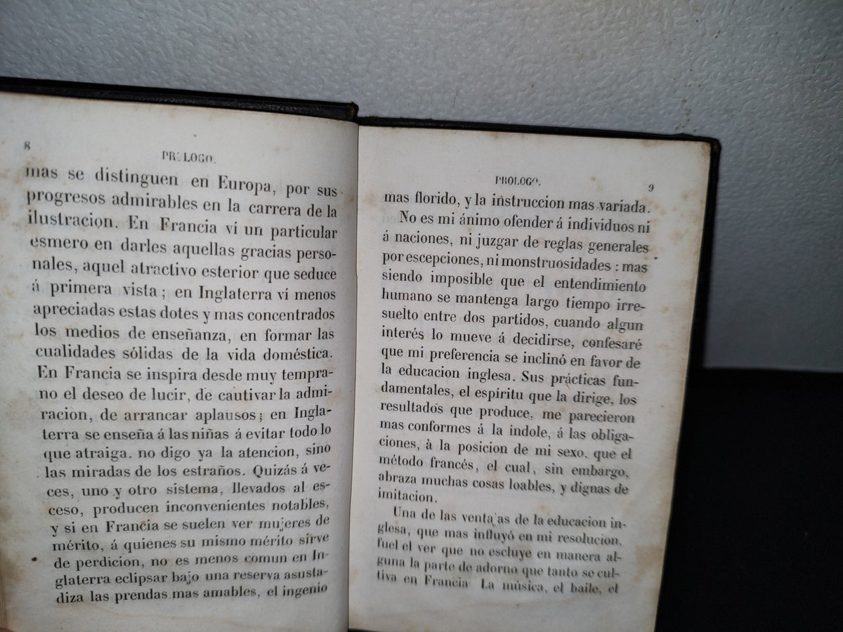 59- Cartas Sobre La Educación Del Bello Sexo - Por Una Señora Americana - Paris, Librería De A. Mezin, 1850'S