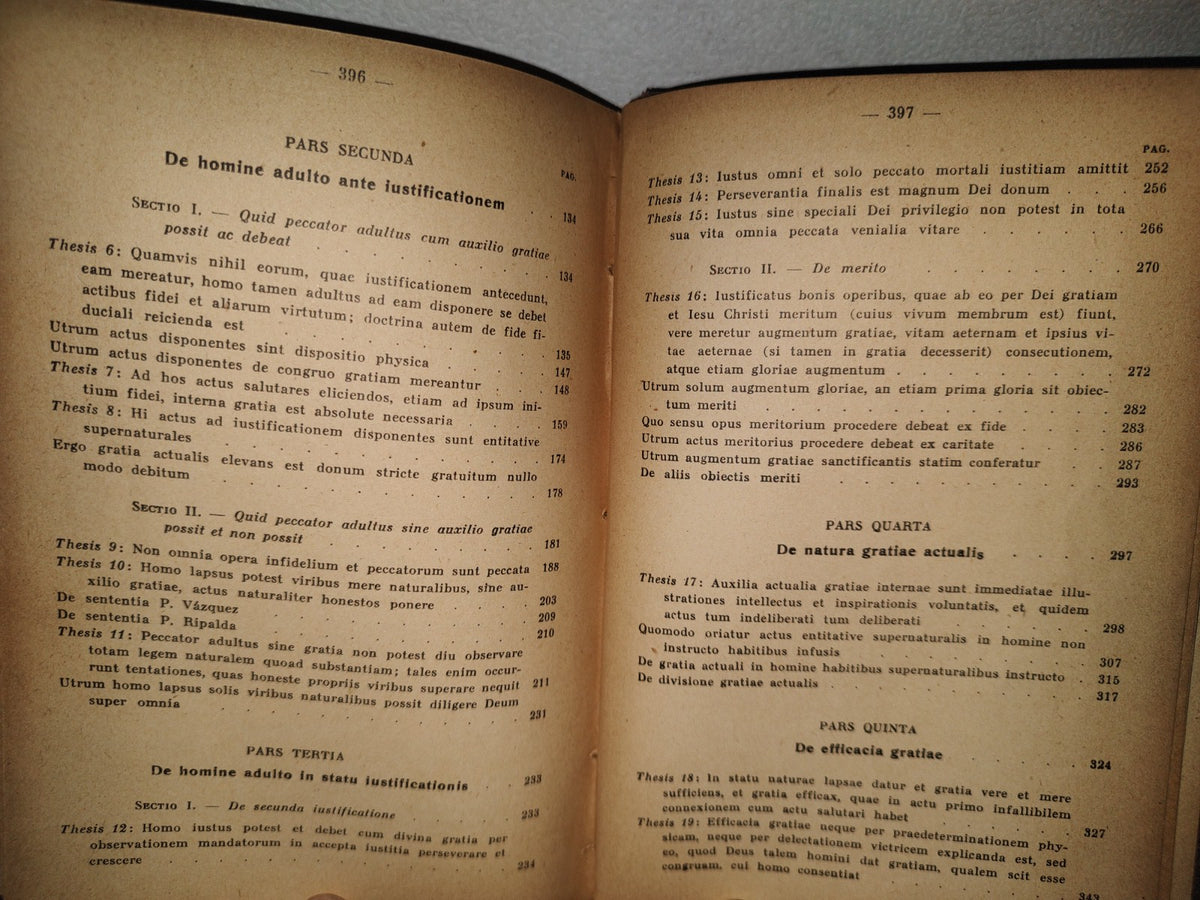 23- Latín. De Gratia Redemptoris - H. Lennerz, S. I. - Romae 1940