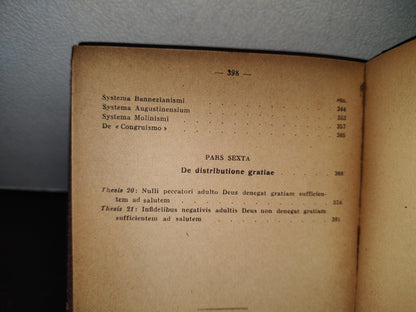 23- Latín. De Gratia Redemptoris - H. Lennerz, S. I. - Romae 1940