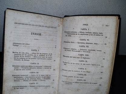 59- Cartas Sobre La Educación Del Bello Sexo - Por Una Señora Americana - Paris, Librería De A. Mezin, 1850'S