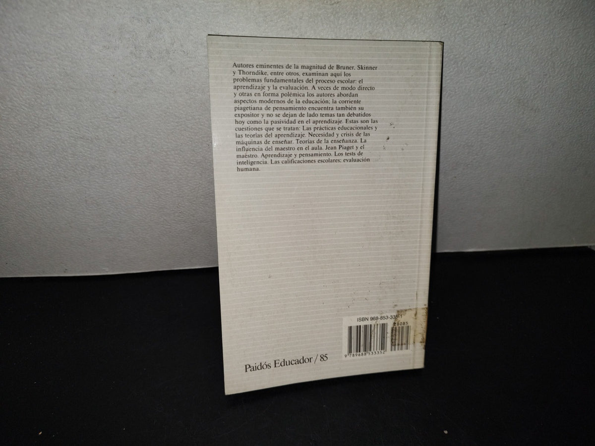 99- Aprendizaje Escolar Y Evaluación - J. S. Bruner, B. F. Skinner - Paidós