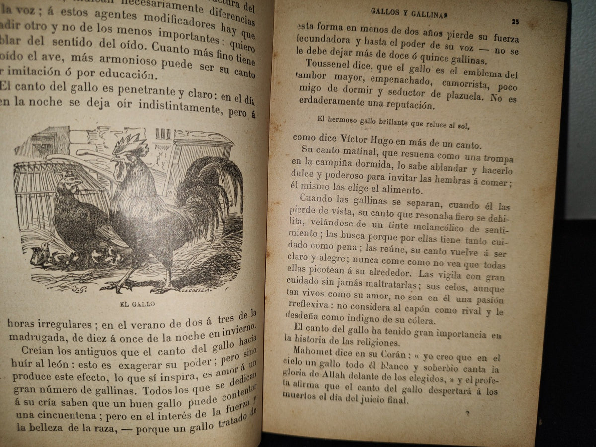64- Los Animales De Corral - Alberto Larbalétrier - Paris, Garnier Hermanos, Libreros-Editores, 1887