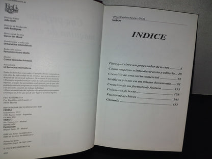 114- Wordperfect Para Dos. Una Perfecta Máquina De Escribir. 1994 F&G Editores