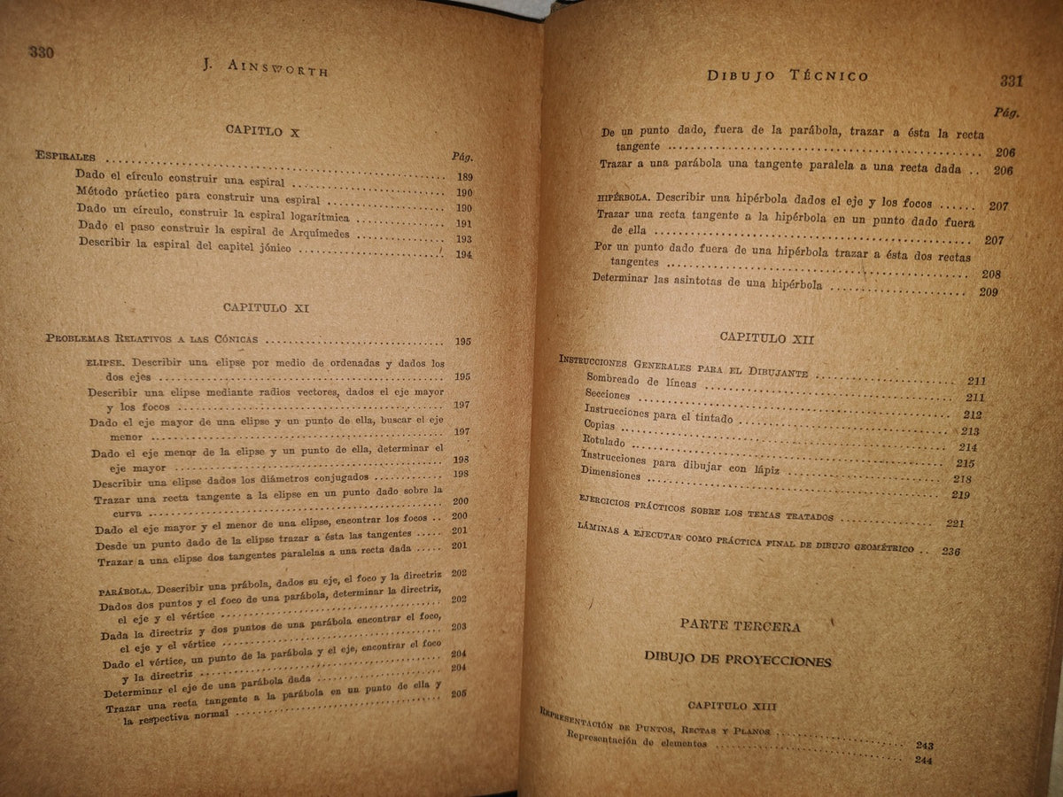 23- Dibujo Técnico - J. Ainsworth - Editorial GLEM, 1947