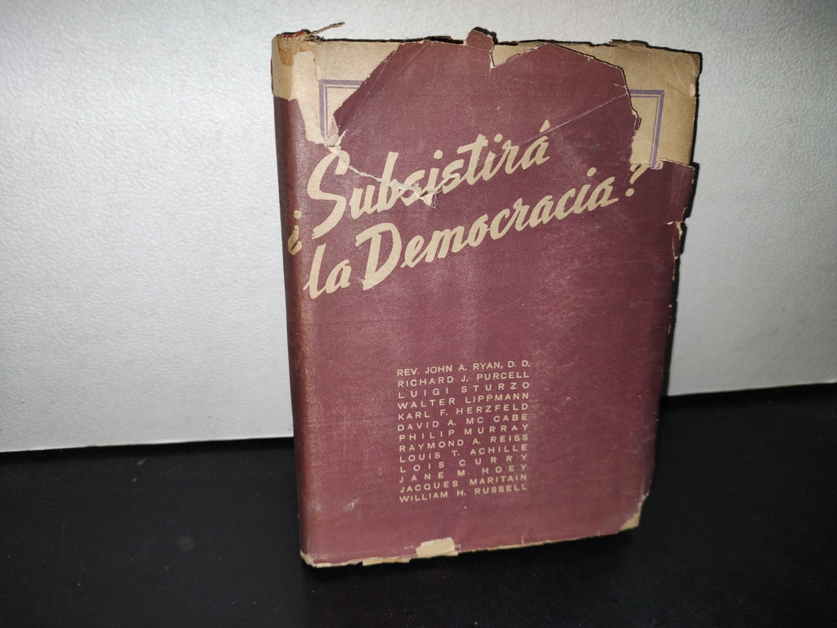 63- ¿Subsistirá La Democracia? - Rev. John A. Rian Y Otros - 1947