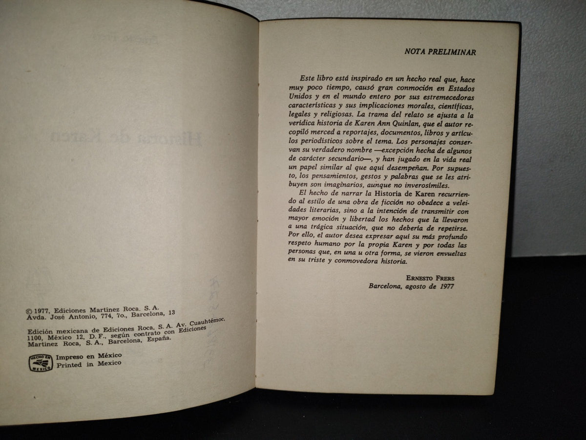 195- Historia De Karen - Ernesto Frers - 1977