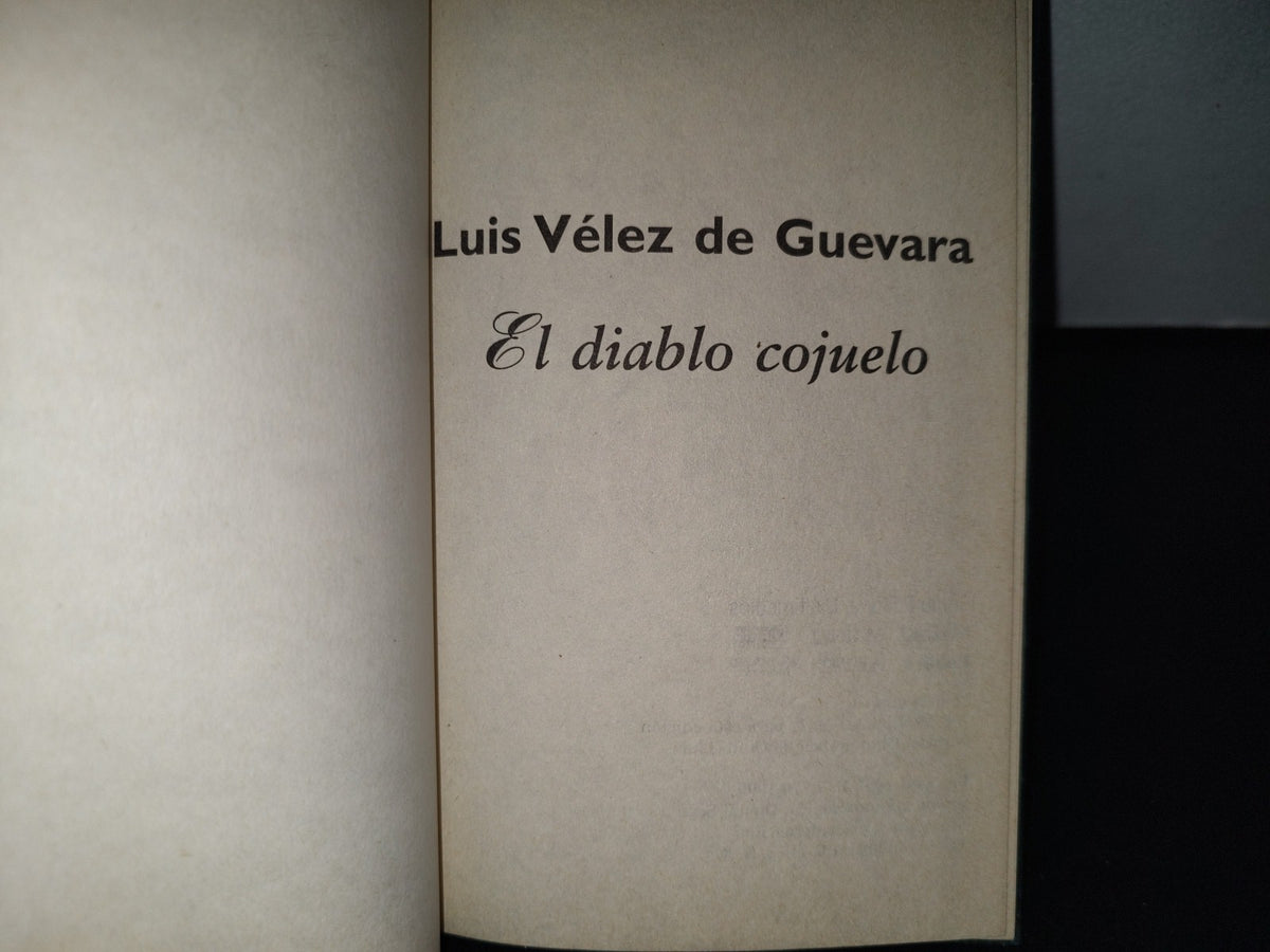 201- El Diablo Cojuelo - Luis Vélez De Guevara. Las 100 Joyas Del Mlenio - 1999