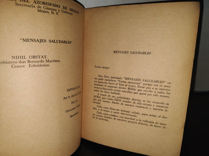 100- Mensajes Saludables - Pbro. Jerónimo Ugalde G. - México, D. F. 1965 - Firmado