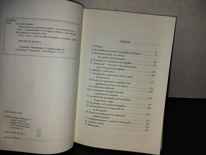 143- Teoría Semántica Y Método Lexicográfico - Luis Fernando Lara. El Colegio De México. 1. Ed. 2016
