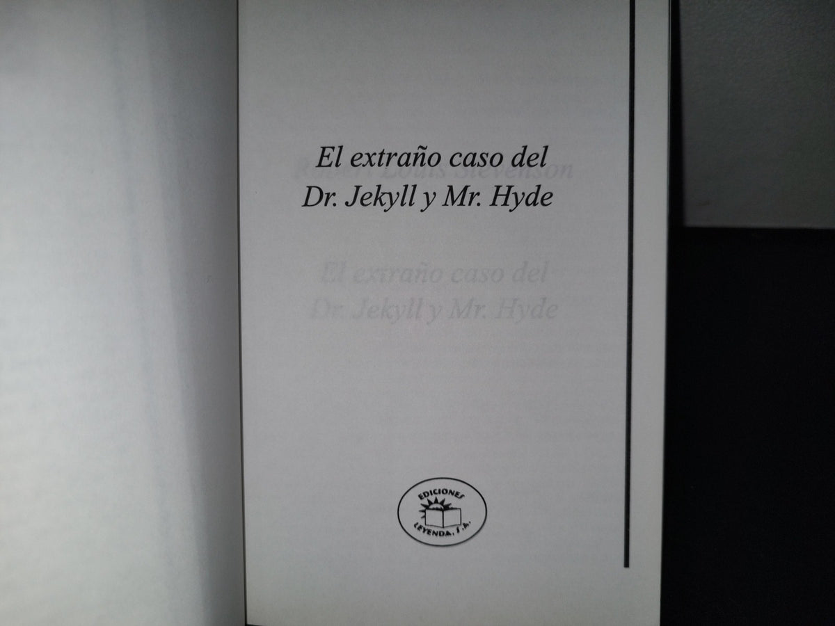 200- El Extraño Caso Del Dr. Jekyll Y Mr. Hyde - Ediciones Leyenda, S. A., 2012