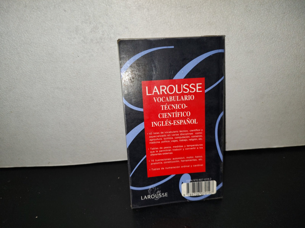 202- Larousse, Vocabulario Técnico-Científico Inglés-Español - 1996