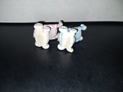 A3- Juego De 2 Piezas De Resina. Bebés En Carriola - 90'S