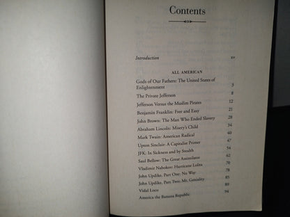 215- Arguably. Essays By Christopher Hitchens. Twelve Hachette Book Group. First Edition 2012