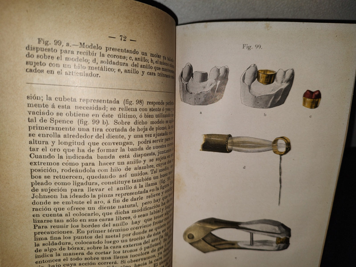 59- Antiguo Libro De Odontología: Atlas Y Tratado De Prótesis Dental Y Bucal - Gustavo Preiswerk - Madrid, Librería Académica, 1923