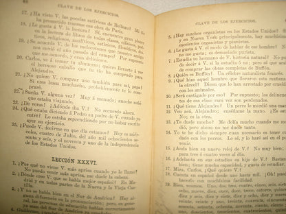 171- Antiguo Método Para Aprender Español. Combined Spanish Method - Alberto De Tornos - 1912