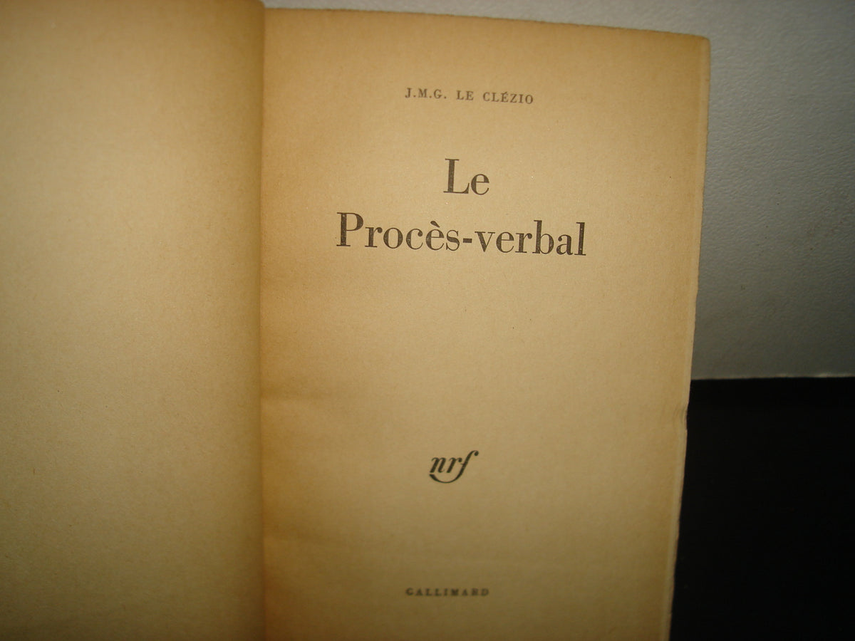 3- Francés - Le Proces-Verbal - J. M. G. Le Clézio