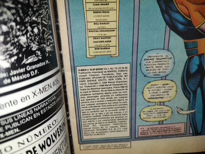 214- Cómic Flip Book X-Men. X-Men Vs. Drácula - Vol. 1, No. 73, 1998