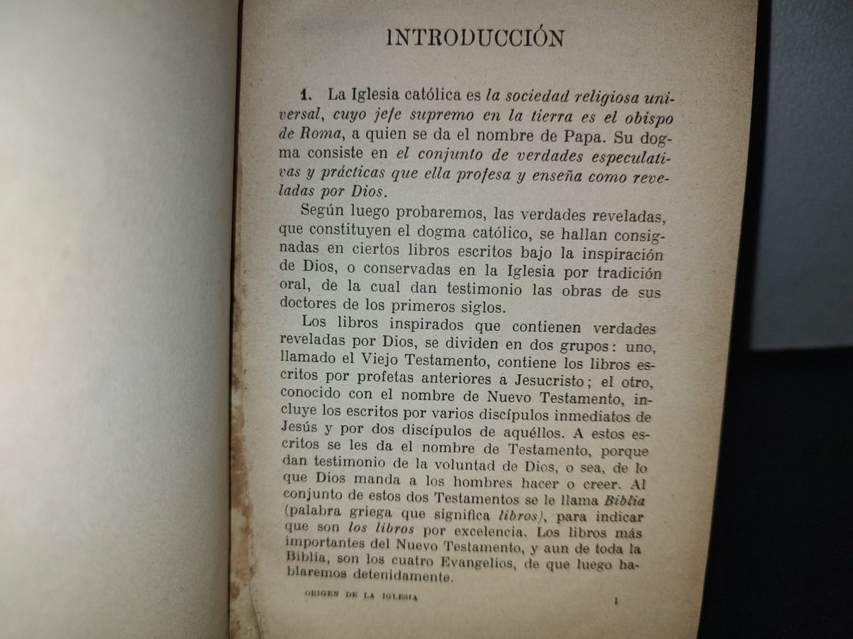 60- Origen Divino De La Iglesia Católica Y De Su Dogma - Francisco Marxuach - 1925