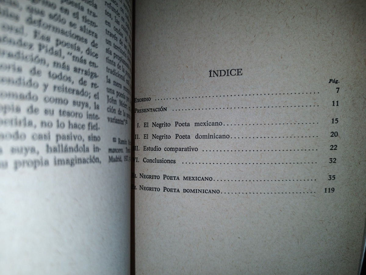 188- El Negrito Poeta Mexicano Y El Dominicano ¿Realidad O Fantasía? - Eduardo Matos Moctezuma - Porrúa, 1A. Ed. 1980