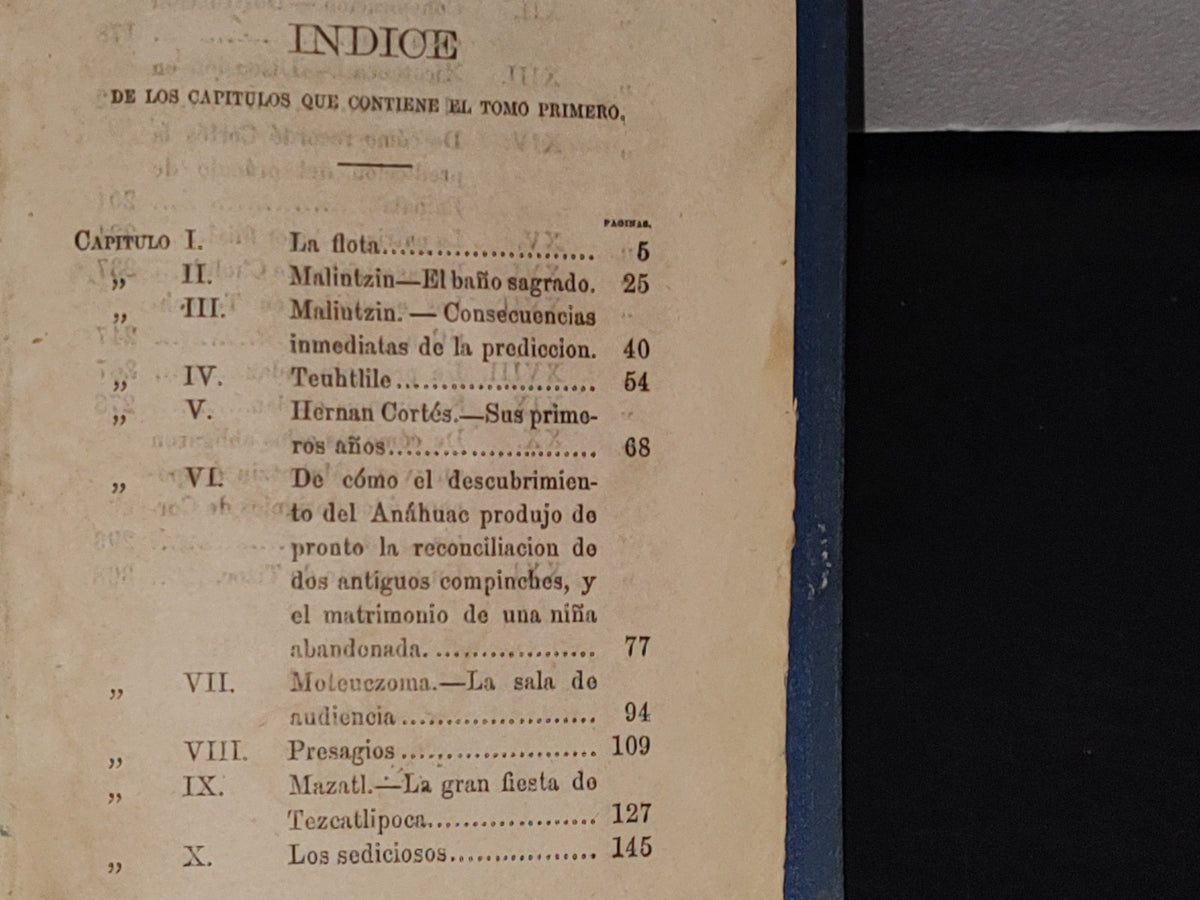 219- Los Mártires Del Anáhuac. Novela Histórica - Eligio Ancona. México. Imprenta Dirigida Por José Batiza. Primera Edición 1870