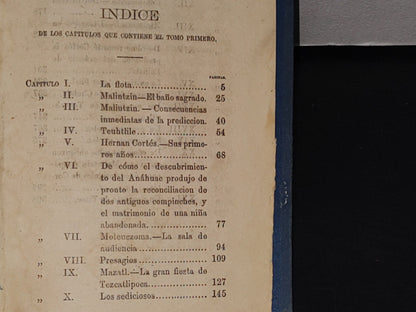 219- Los Mártires Del Anáhuac. Novela Histórica - Eligio Ancona. México. Imprenta Dirigida Por José Batiza. Primera Edición 1870