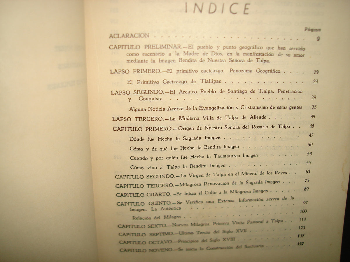 160- Historia De Nuestra Señora Del Rosario De Talpa - Pbro. Manuel Carrillo Dueñas - Talpa De Allende, Jalisco, México, 1962