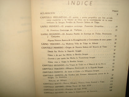 160- Historia De Nuestra Señora Del Rosario De Talpa - Pbro. Manuel Carrillo Dueñas - Talpa De Allende, Jalisco, México, 1962