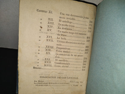 219- Los Mártires Del Anáhuac. Novela Histórica - Eligio Ancona. México. Imprenta Dirigida Por José Batiza. Primera Edición 1870