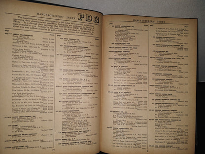 132- Physician'S Desk Reference To Pharmaceutical Specialties And Biologicals - 1958