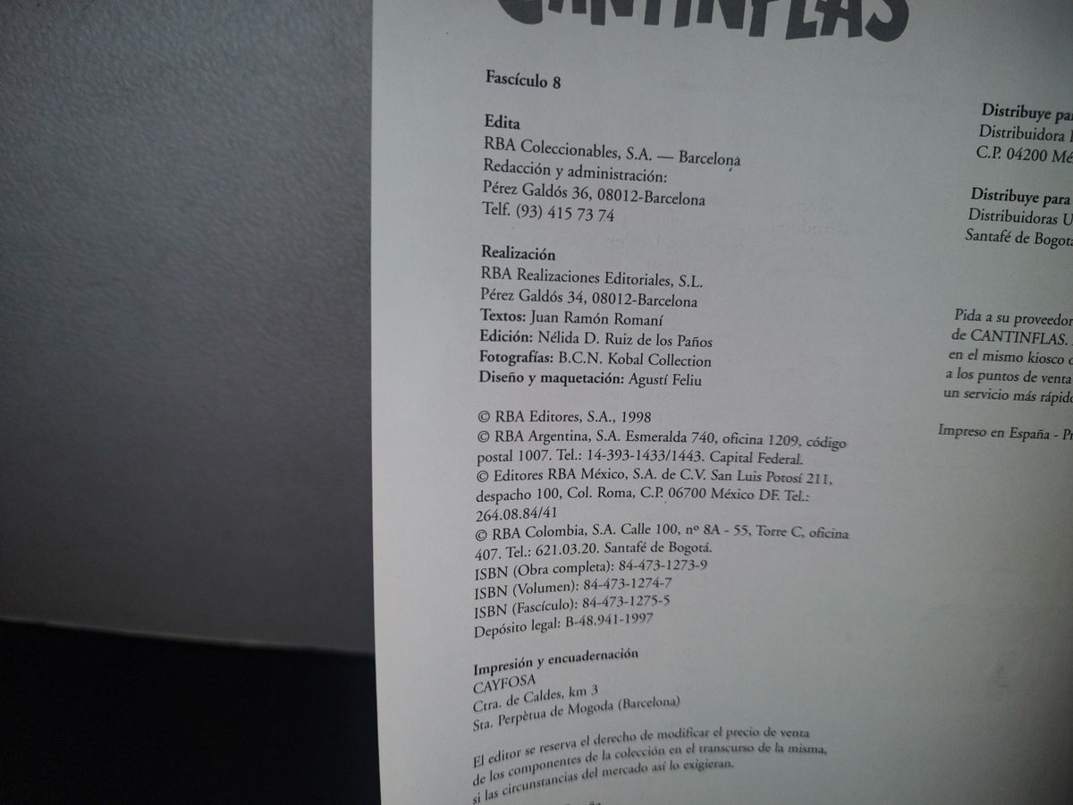 84- Fascículo Mario Moreno Cantinflas No. 8, El Bombero Atómico - Rba Editores, S. A. - 1998