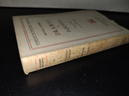 202- Colección De Escritores Mexicanos: Dramas Y Poesías - Fernando Calderón. Porrúa, 1a. Ed. 1959