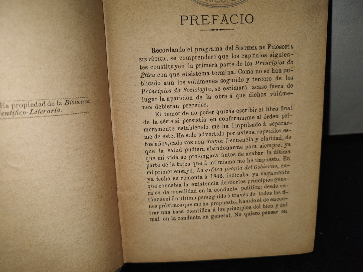 63- Fundamentos De La Moral - Herbert Spencer - Siro García Del Mazo - 1881