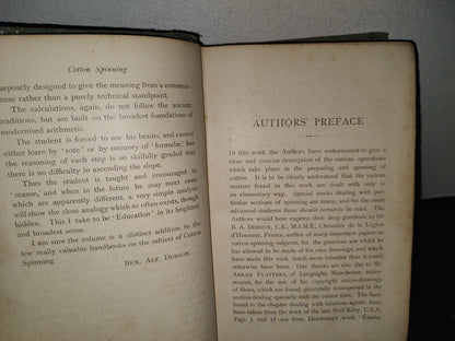 63- Hilatura De Algodón / Elementos Of Cotton Spinning - John Morris & F. Wilkinson - 1897