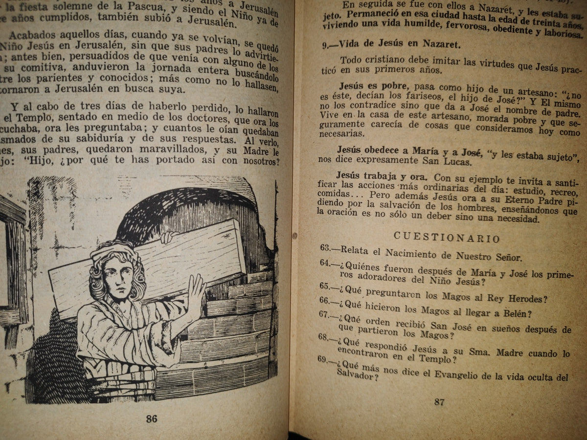 96- Cristo En Tu Vida. Tomo I. Colección Divino Sembrador. Libro De Religión Para 2A. Enseñanza 1968