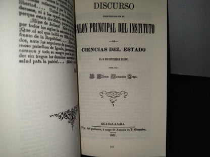57- Discursos Jaliscienses De Conmemoración De La Independencia (1846-1893) primera edición 2009- Facsimil