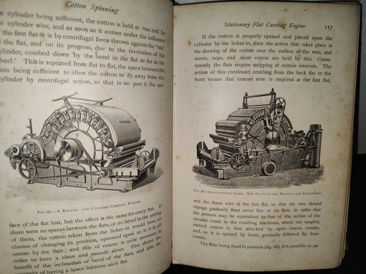 63- Hilatura De Algodón / Elementos Of Cotton Spinning - John Morris & F. Wilkinson - 1897