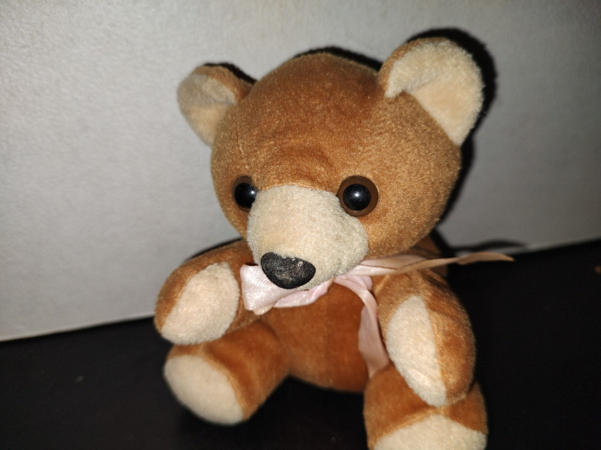 A6- Pequeño Oso De Peluche Café - 90'S