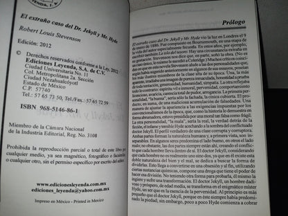 200- El Extraño Caso Del Dr. Jekyll Y Mr. Hyde - Ediciones Leyenda, S. A., 2012